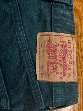 Levi's Vintage Straight Jeans in Green